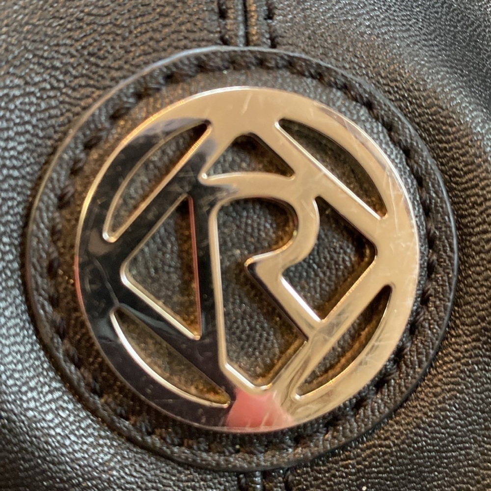 Relic Black Shoulder Bag with Textured Leather-Like Finish and Silver Hardware‎ - Picture 11 of 11